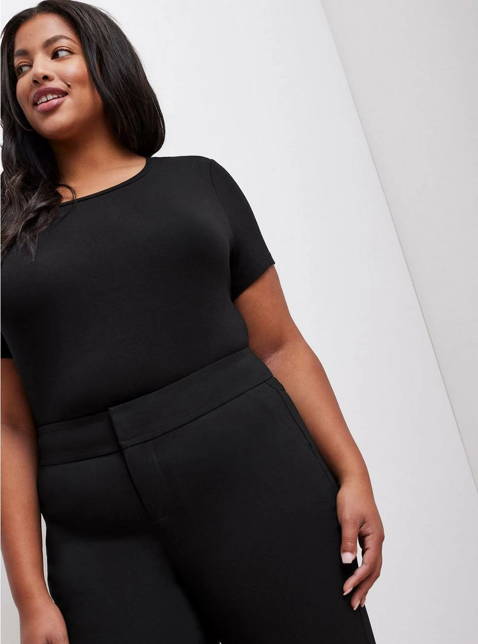 TORRID Trouser Straight Deluxe Stretch Mid-Rise Pant - Image 5