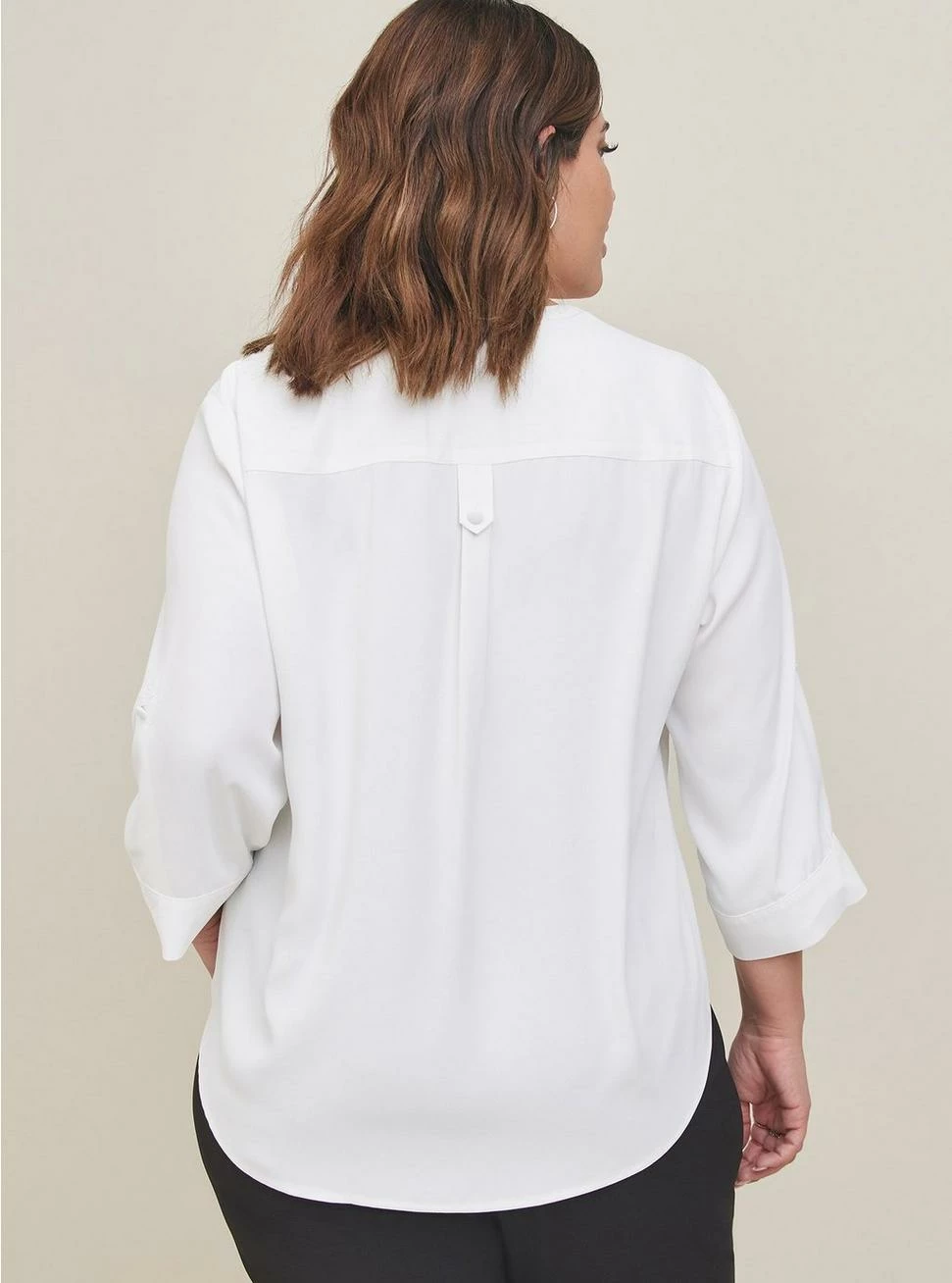 TORRID Harper Georgette Pullover 3/4 Sleeve Blouse - Image 3