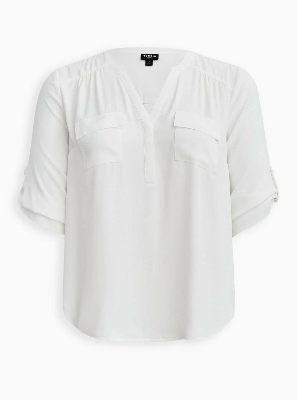 TORRID Harper Georgette Pullover 3/4 Sleeve Blouse - Image 4