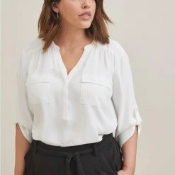 TORRID Harper Georgette Pullover 3/4 Sleeve Blouse