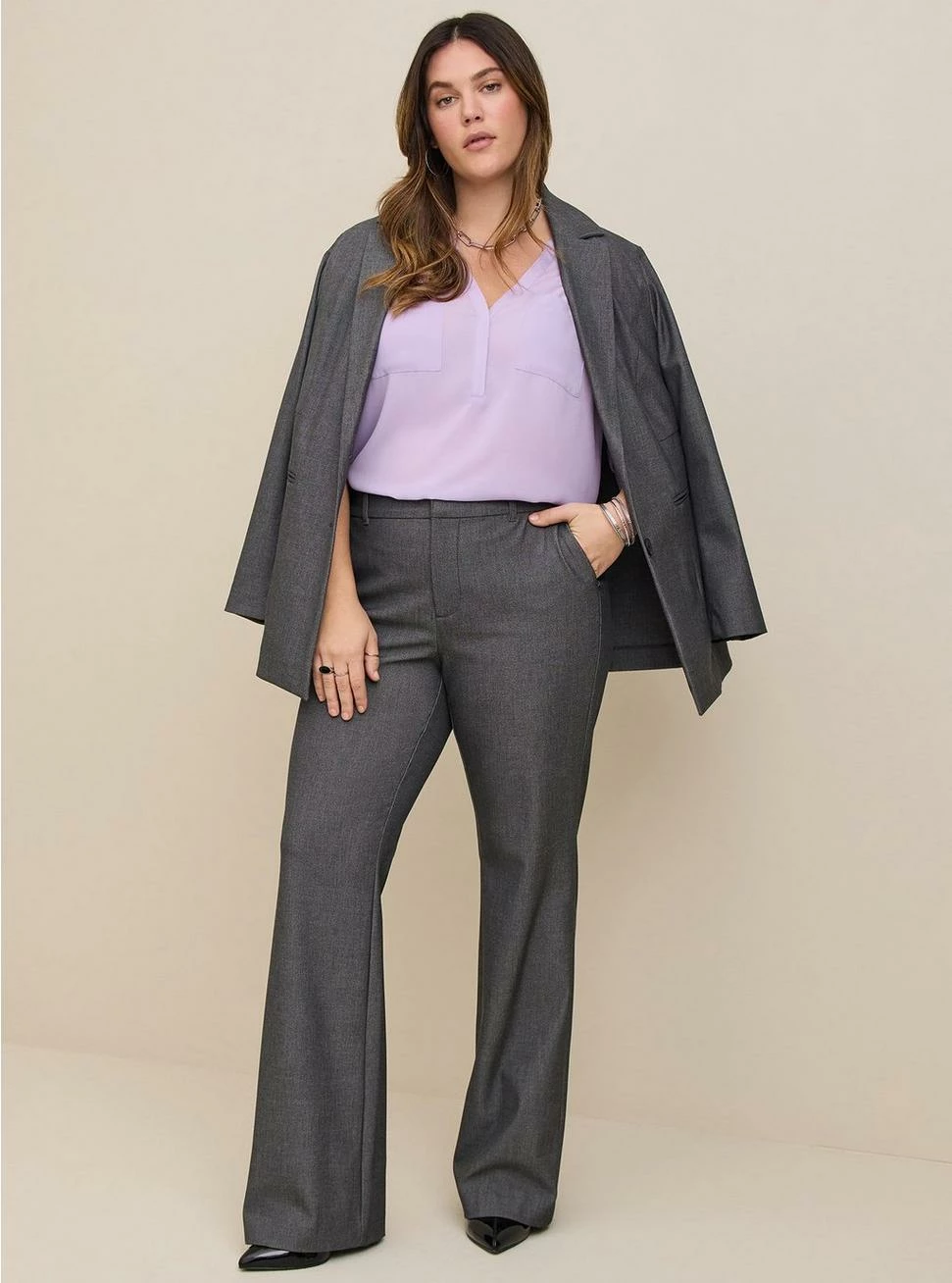 TORRID Harper Georgette Pullover 3/4 Sleeve Blouse - Image 2