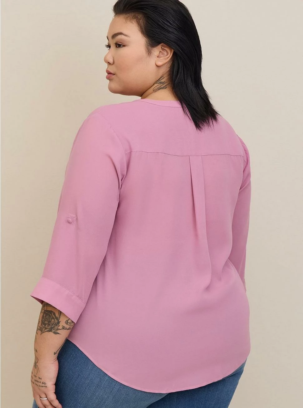 TORRID Harper Georgette Pullover 3/4 Sleeve Blouse - Image 3