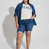 TORRID Bermuda Boyfriend Vintage Stretch Mid-Rise Short