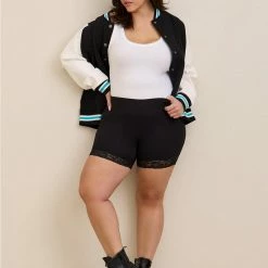 Null 5 Inch Signature Waist Lace Trim Bike Short