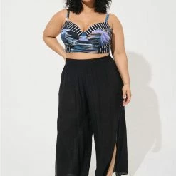 TORRID Crepe Side Slit Beach Pant