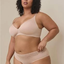 TORRID Second Skin Mid-Rise Hipster Lace Trim Panty