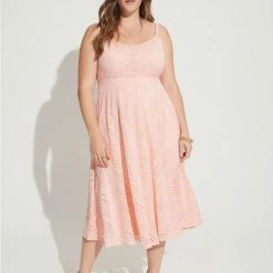 TORRID Midi Lace Skater Dress