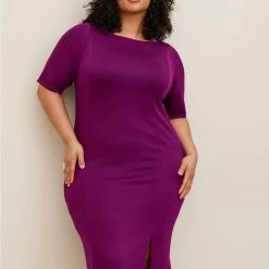 TORRID Midi Studio Cupro Bodycon Dress
