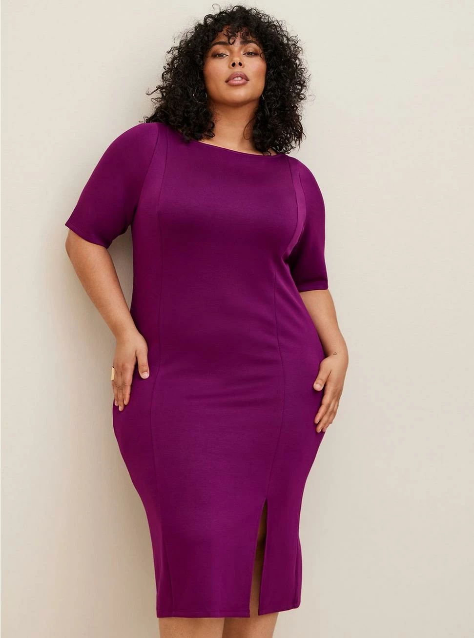 TORRID Midi Studio Cupro Bodycon Dress