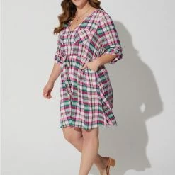 TORRID Mini Challis High-Low Shirt Dress