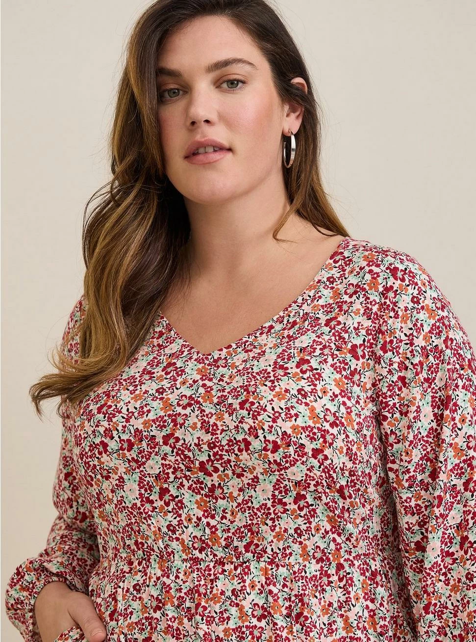 TORRID Voluminous Textured Stretch Rayon Mini Skater Dress - Image 4