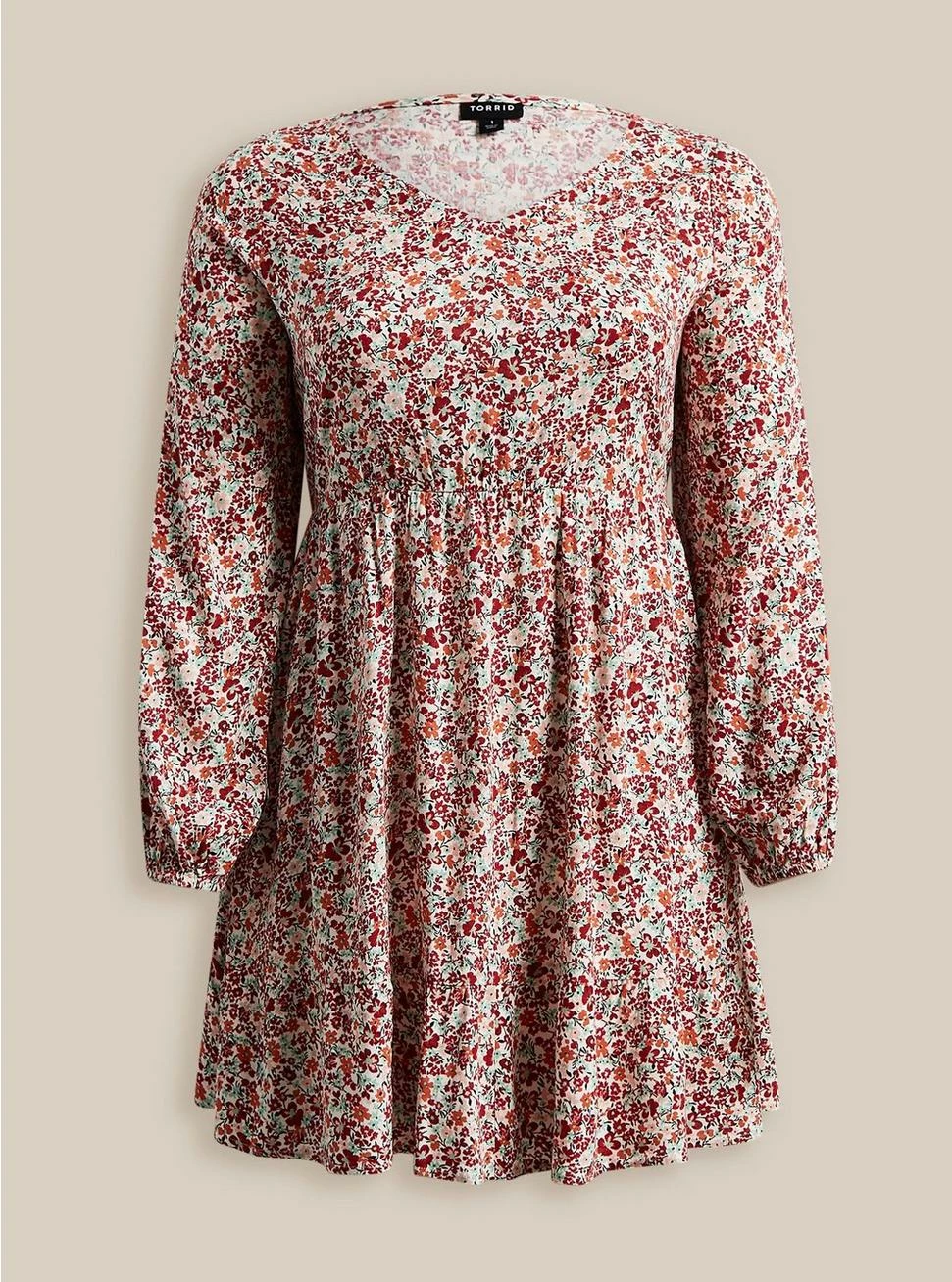 TORRID Voluminous Textured Stretch Rayon Mini Skater Dress - Image 5