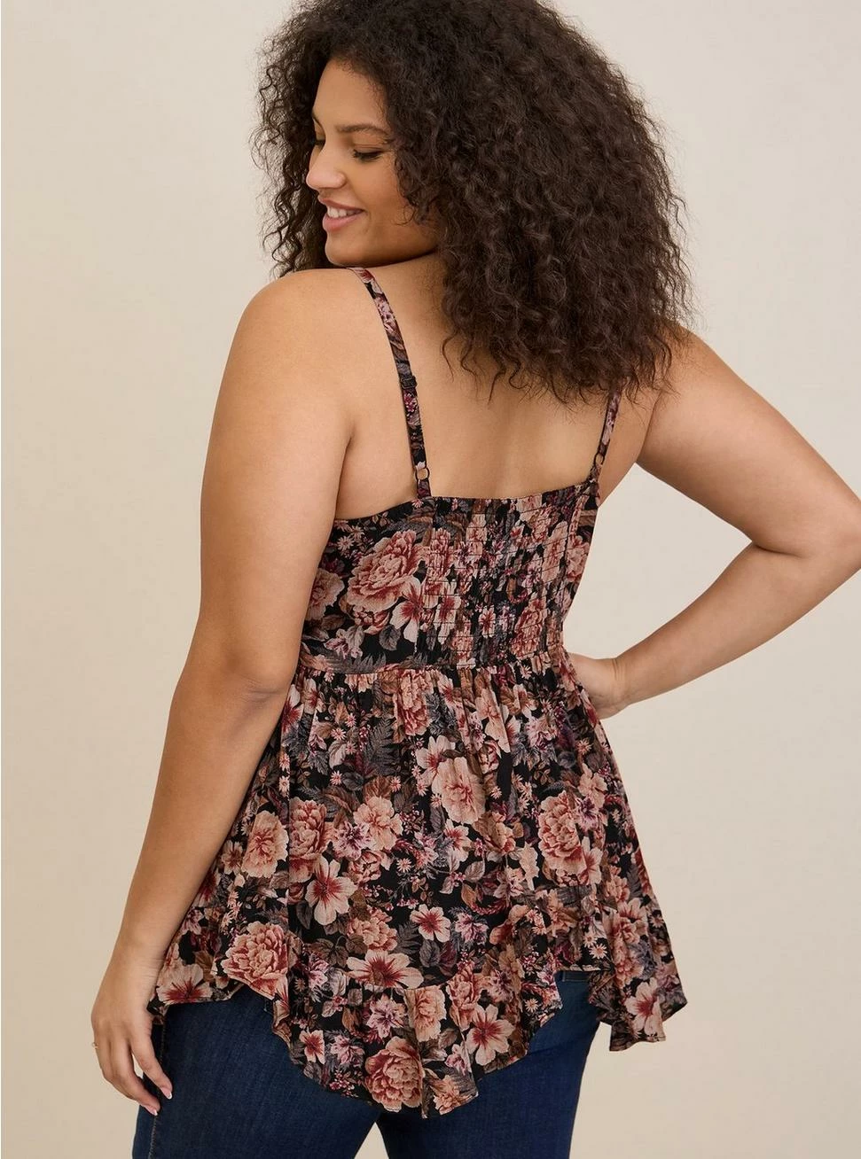 TORRID Gauze Babydoll Tank With Lace Inset Cami - Image 3