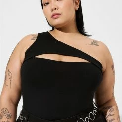 TORRID Foxy Cutout One Shoulder Top