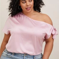 TORRID Satin Off-Shoulder Top