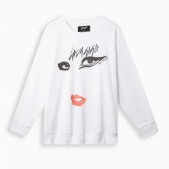 Null Lady Gaga Cozy Fleece Crew Neck Sweatshirt