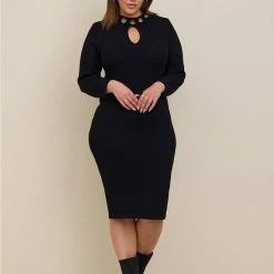 TORRID At The Knee Sweater Gromet Dress