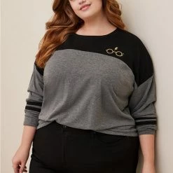 TORRID Harry Potter Solemnly Swear Long Sleeve Spirit Jersey