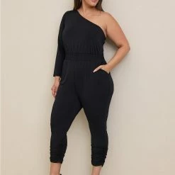 TORRID Studio Knit One Shoulder Jumpsuit
