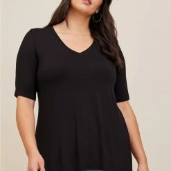 TORRID Favorite Tunic Super Soft V-Neck Hi-Low Tee