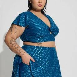 TORRID Swim Skirt With Pocket Shorts