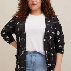 TORRID Warner Bros Powerpuff Girls Jersey Cardigan Button Down Sweater