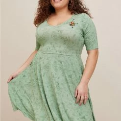 TORRID Disney Winnie The Pooh Skater Super Soft Dress