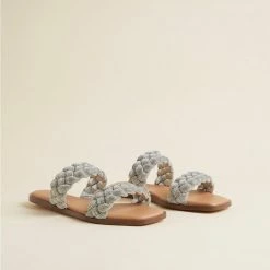 TORRID Braided Embellished Double Band Sandal (WW)