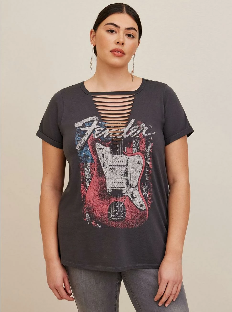 Null Fender Classic Fit Cotton Slash Tee - Image 4