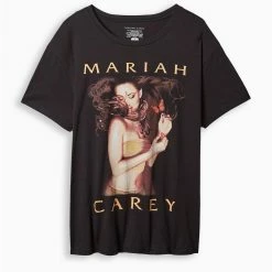 Null Mariah Carey Relaxed Fit Cotton Crew Tee