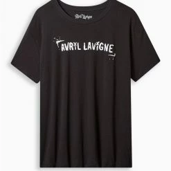 Null Avril Lavigne Relaxed Fit Cotton Crew Tee