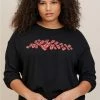 Null Rolling Stones Waffle Crop Long Sleeve Tee