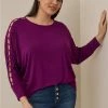 TORRID Super Soft O-Ring Sleeve Dolman Top