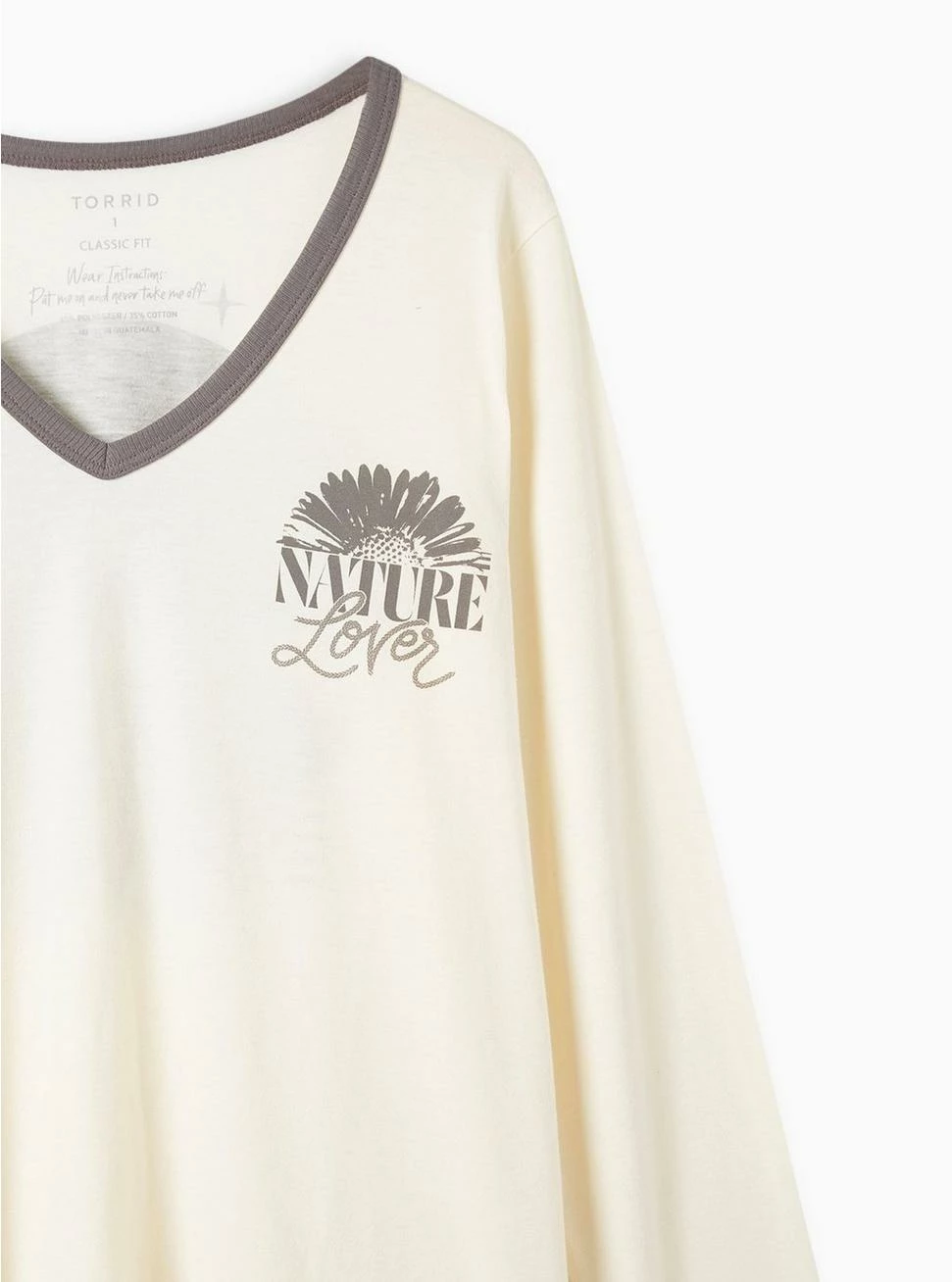 Null Nature Fit Classic Fit Signature Jersey V-Neck Long Sleeve Tee - Image 2