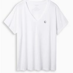 Null Yin And Yang Relaxed Fit Signature Jersey V-Neck Tee