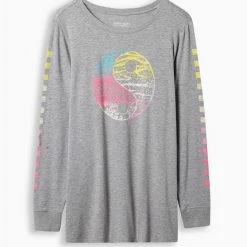 Null Yin Yang Classic Fit Super Soft Slub Crew Neck Long Sleeve Tee