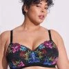 TORRID Wire-Free Lightly Lined Photo Floral Lace 360° Back Smoothing® Bra