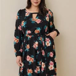 TORRID Mini Stretch Challis Aline Dress