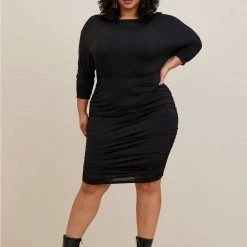 TORRID Mini Studio Knit Shirred Dress