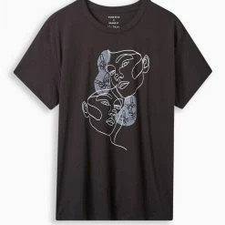 Null Line Woman Relaxed Fit Signature Jersey Crew Neck Tee