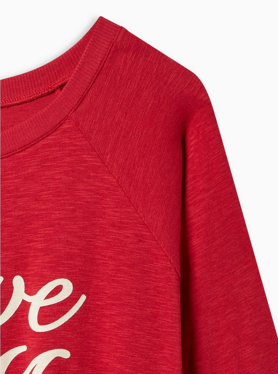 Null Love Me Classic Fit Super Soft Slub Crew Neck Elbow Sleeve Tee - Image 2