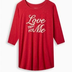 Null Love Me Classic Fit Super Soft Slub Crew Neck Elbow Sleeve Tee