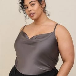 TORRID Satin Cowl Neck Cami