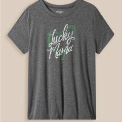 Null Lucky Mama Vintage Crew Neck Tee