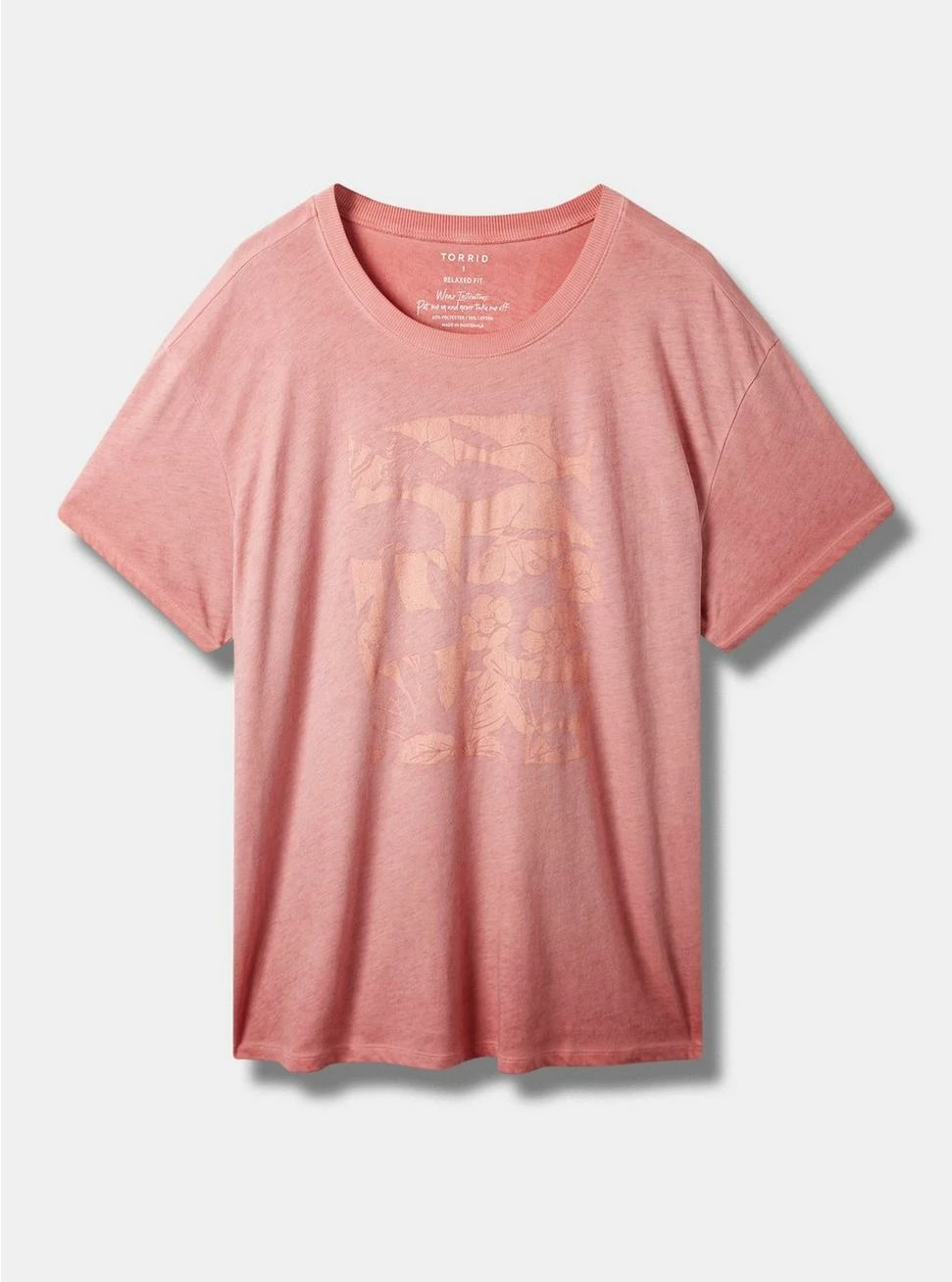 Null Mushroom Fields Relaxed Fit Signature Jersey Crew Neck Tee