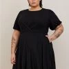 TORRID Mini Super Soft Balloon Sleeve Aline Dress