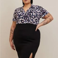 TORRID At The Knee Ponte Studio Crepe Bodycon Dress
