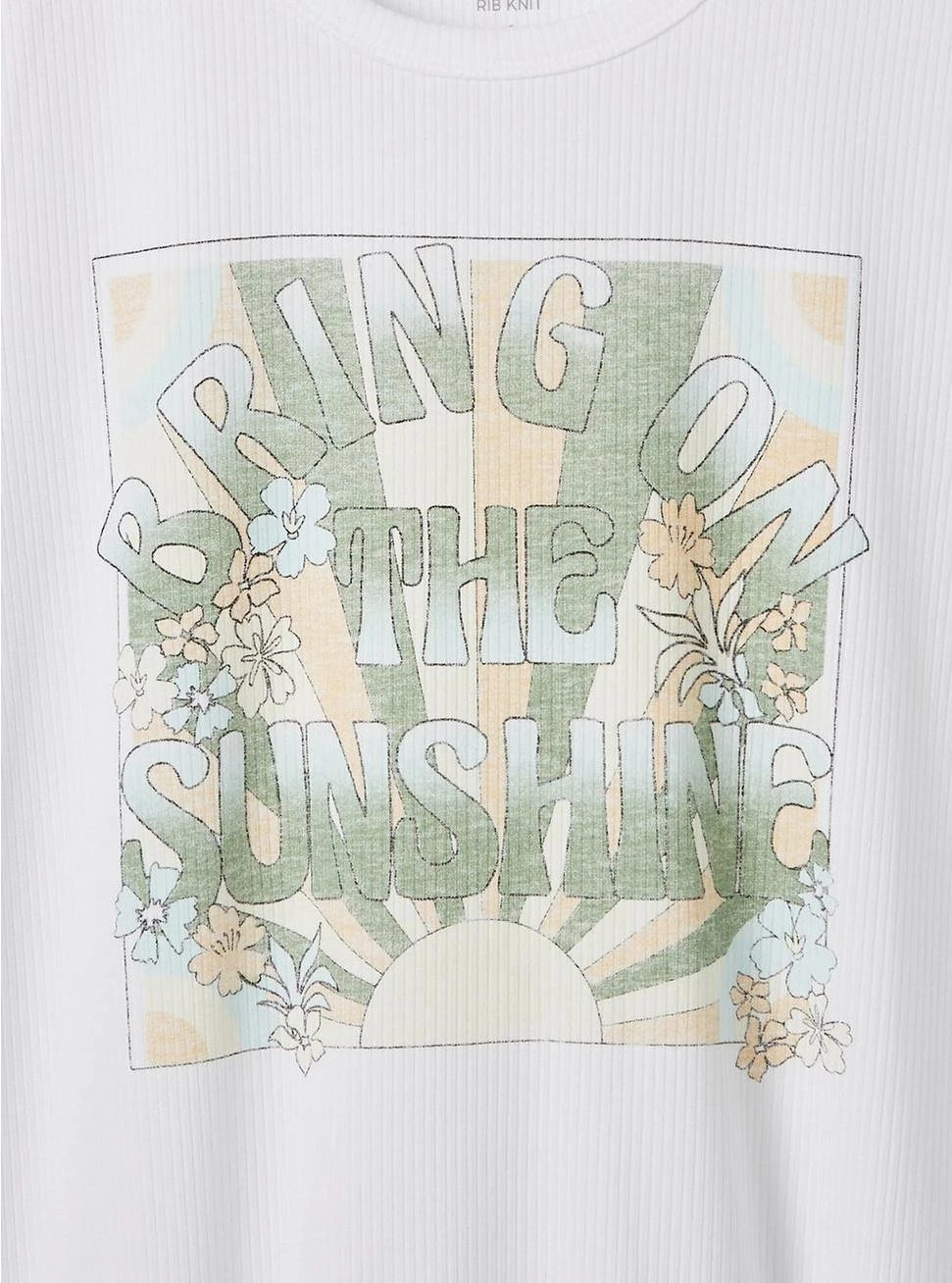 Null Bring The Sun Super Soft Rib Crew Neck Tee - Image 4