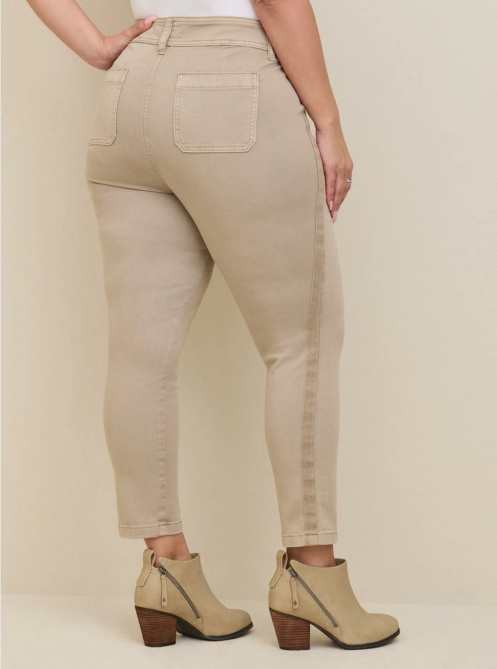 TORRID Crop Aviator Skinny Stretch Twill Mid-Rise Pant - Image 3