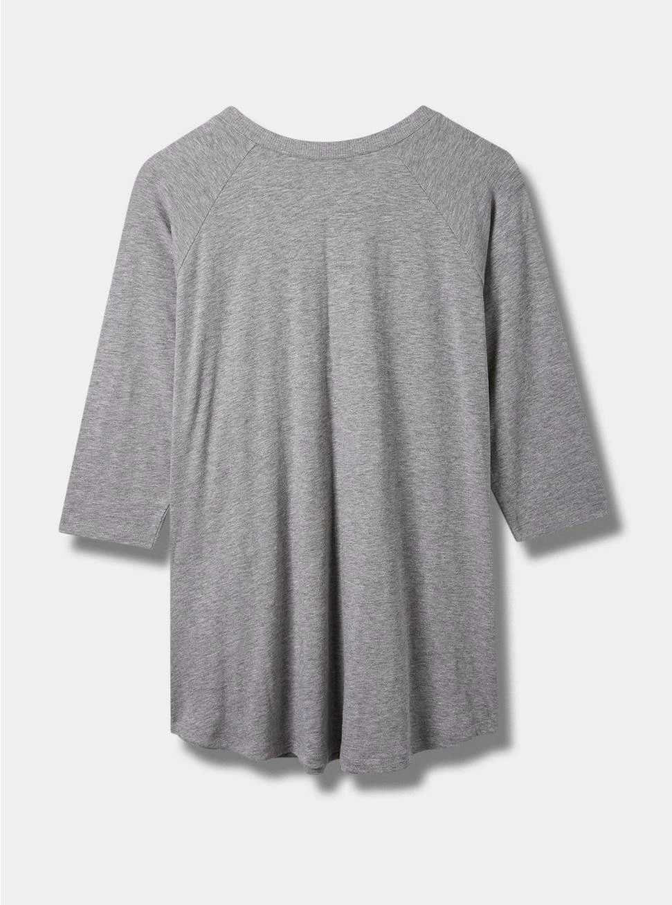 Null Ugh People Super Soft Slub Crew Neck Elbow Sleeve Raglan Tee - Image 3